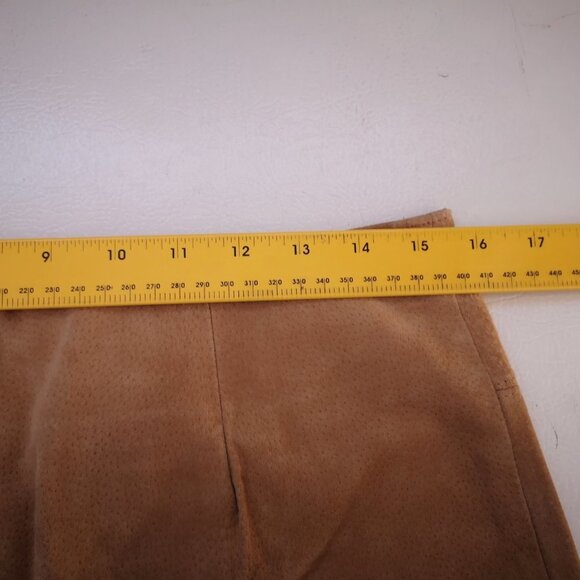 Smart Set Ladies Tan Fully Lined Size 9 Suede Skirt - Picture 8 of 10